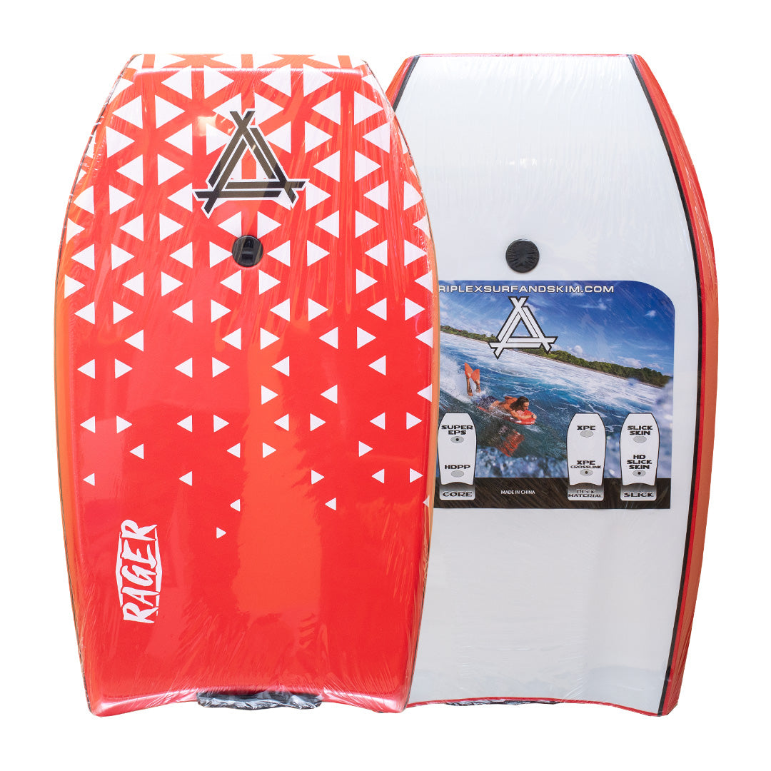 Triple X Rager 44" Bodyboard w/ Leash - Red