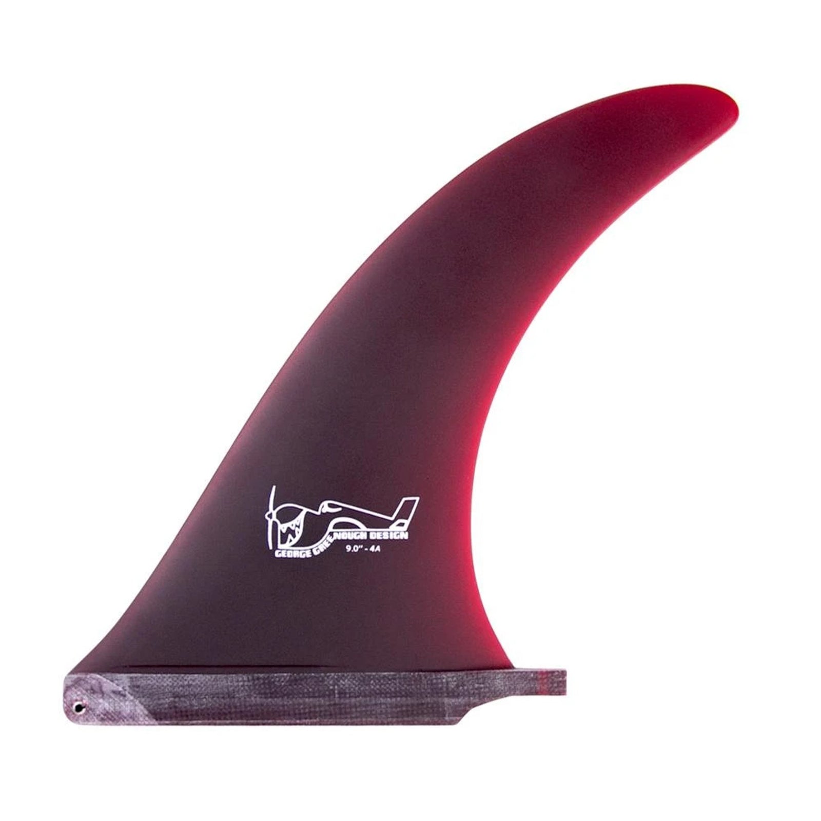 True Ames Greenough 4-A Longboard Fin - 7.5"/Red
