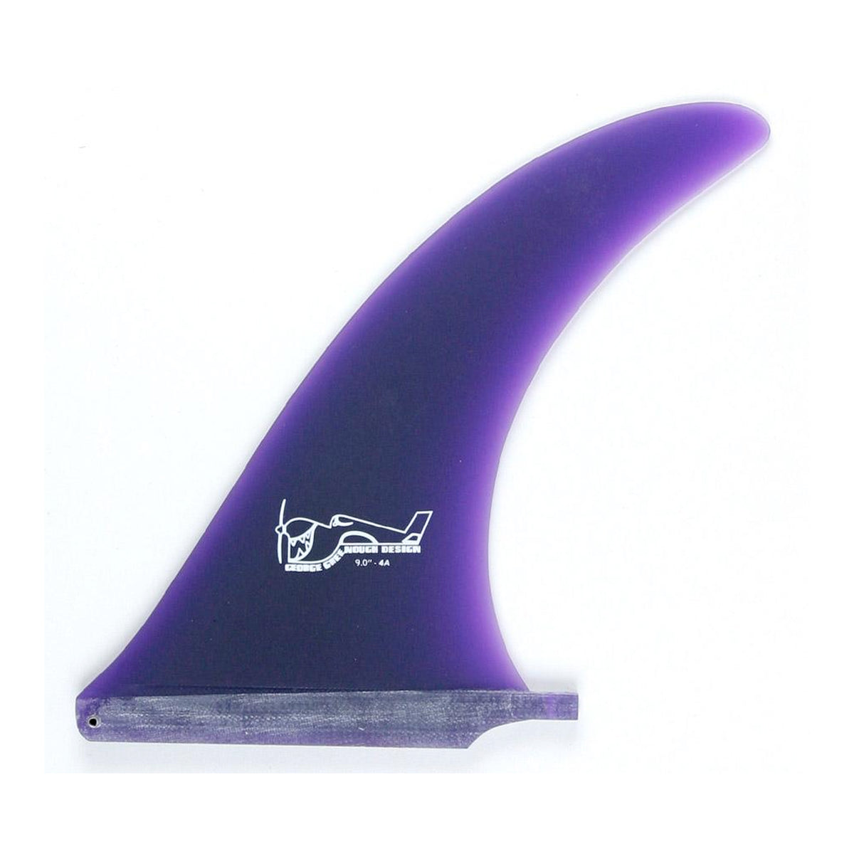 True Ames Greenough 4-A Longboard Fin - 9"/Purple