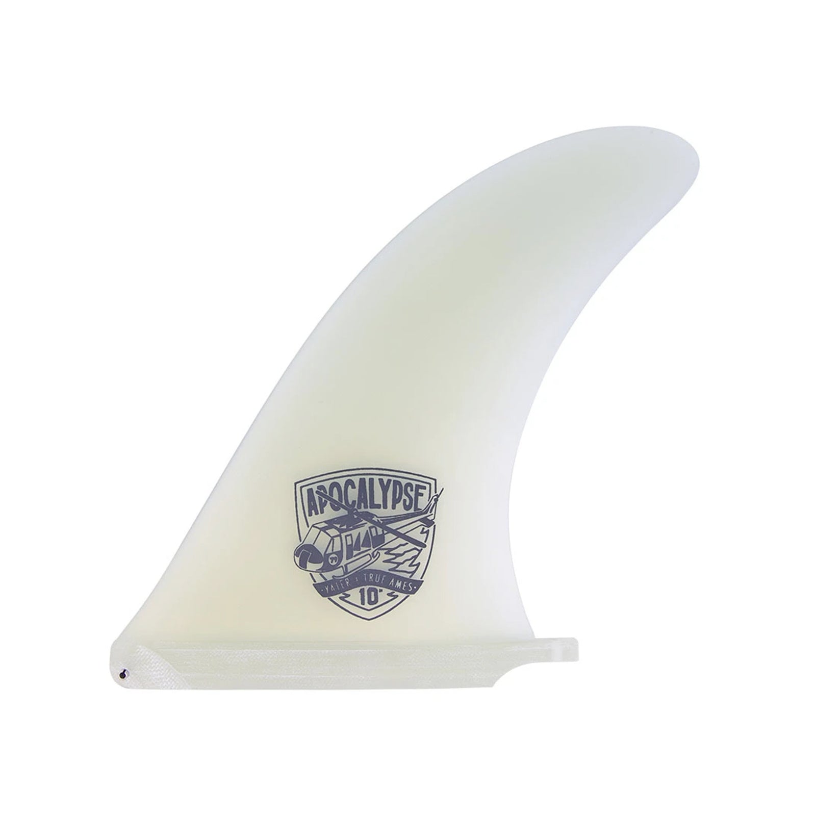 True Ames Yater Apocalypse Longboard Fin - 10"/Clear
