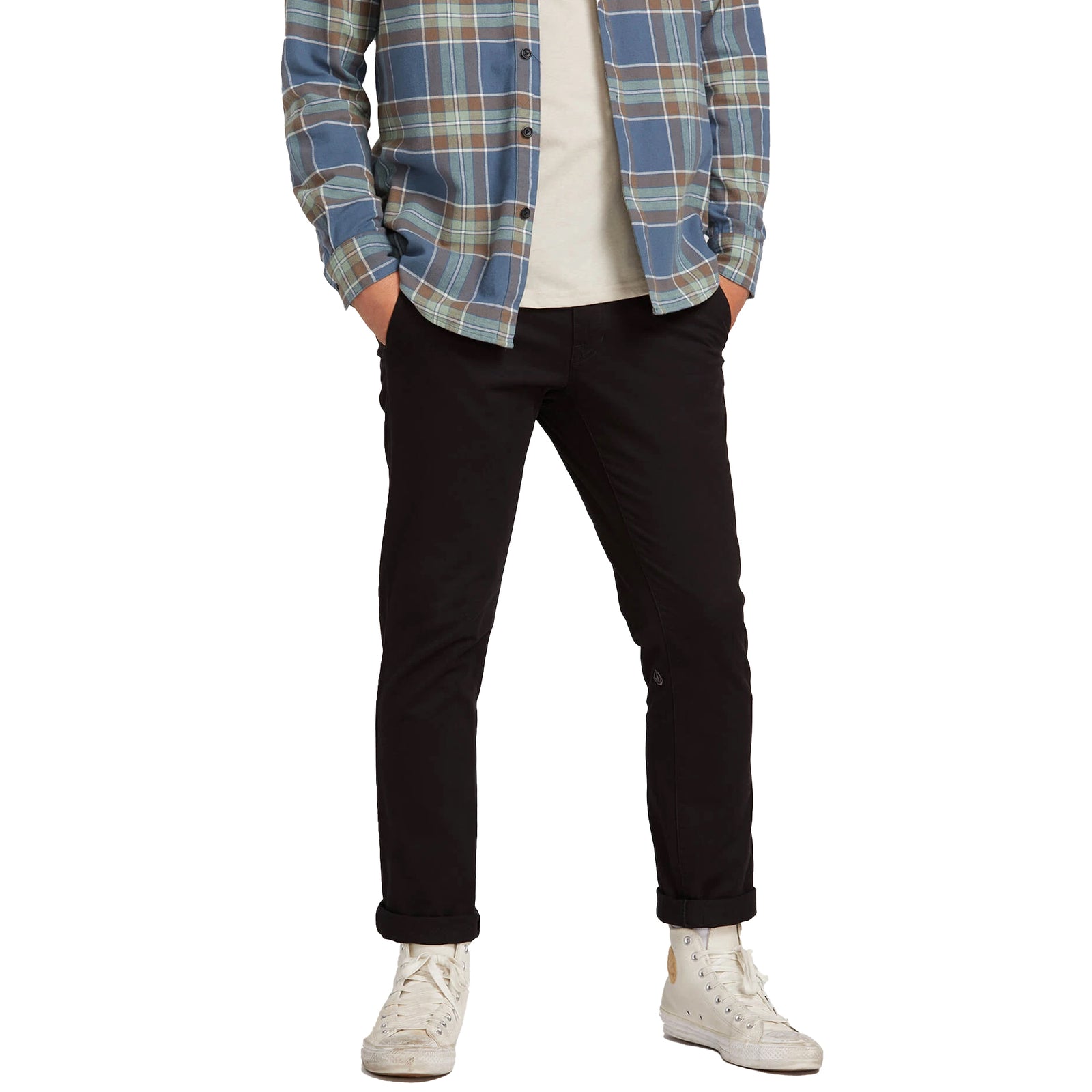 Volcom Frickin Chino Slim Fit 32" Men's Pants - Black