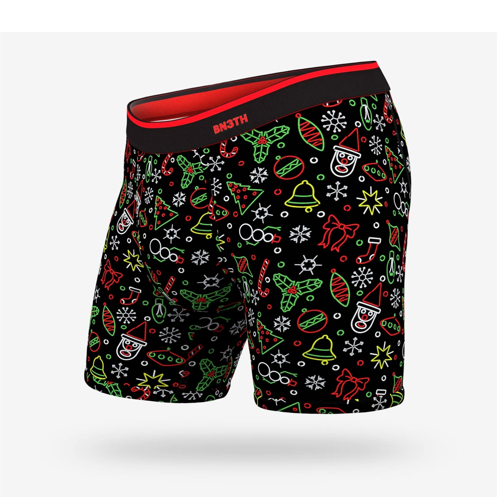 BN3TH Classic Men's Boxer Briefs - Neon Christmas