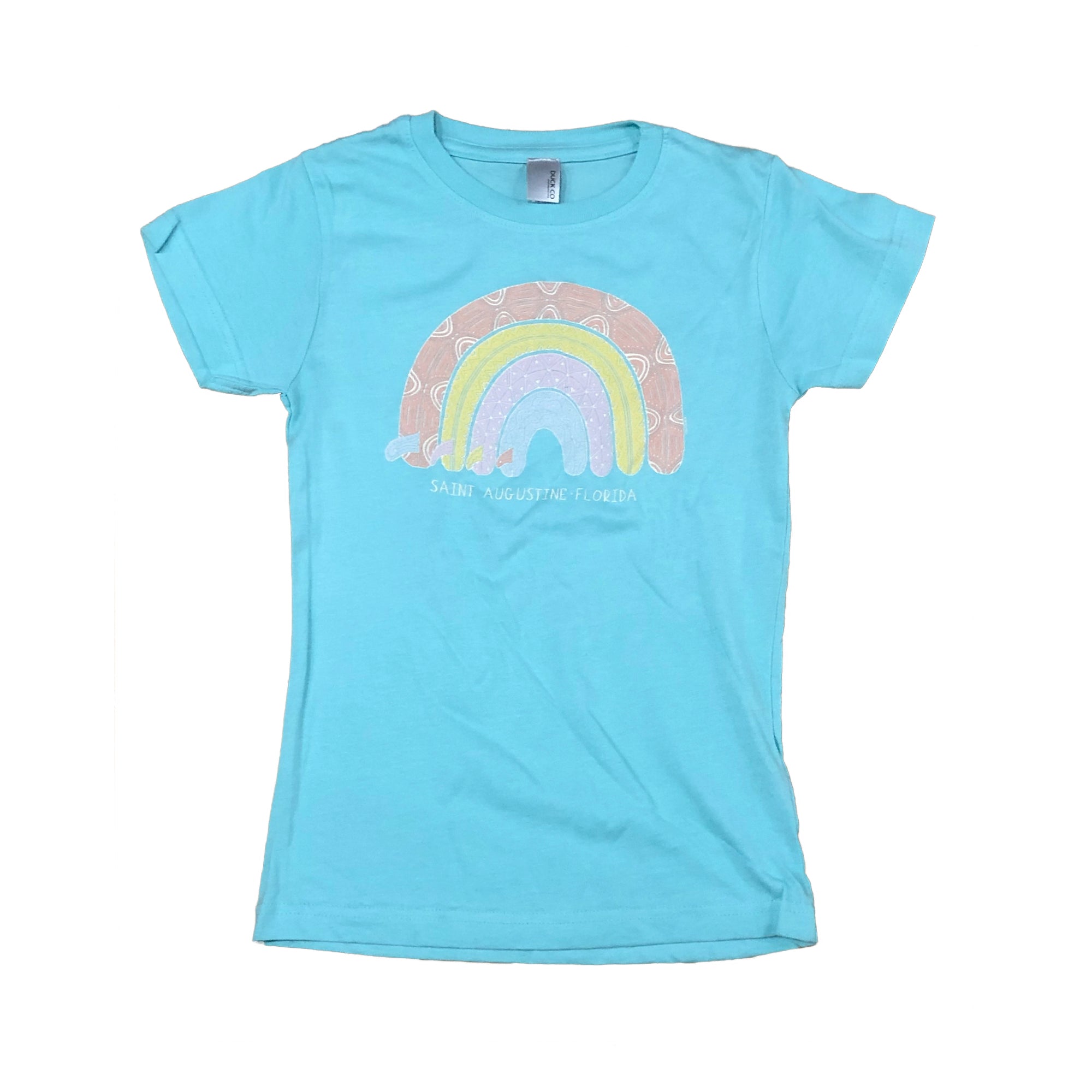 Surf Station Surfboard Rainbow Youth Girls S/S T-Shirt