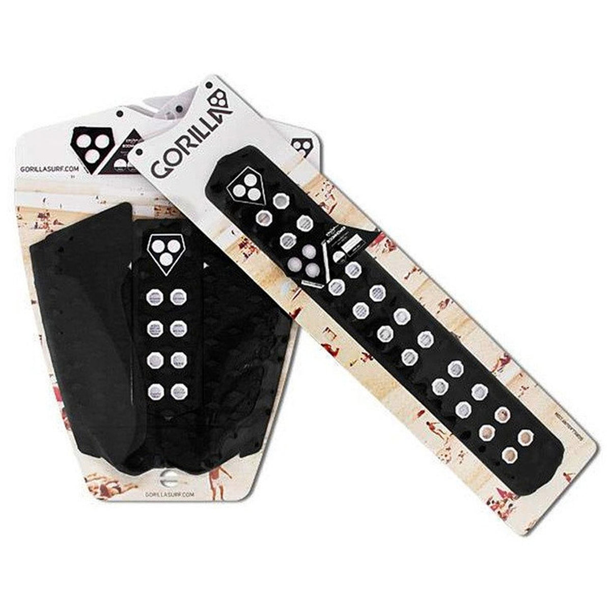 Gorilla Boomhower Skimboard Traction Pad and Arch Set - Black