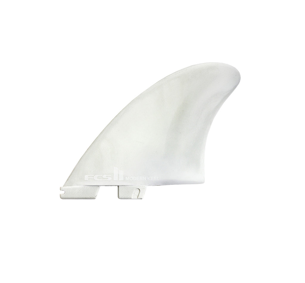 FCS II Modern Keel Performance Core Twin Surfboard Fins - White