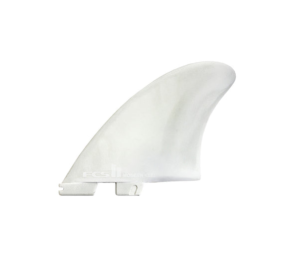 FCS II Modern Keel Performance Core Twin Surfboard Fins - White