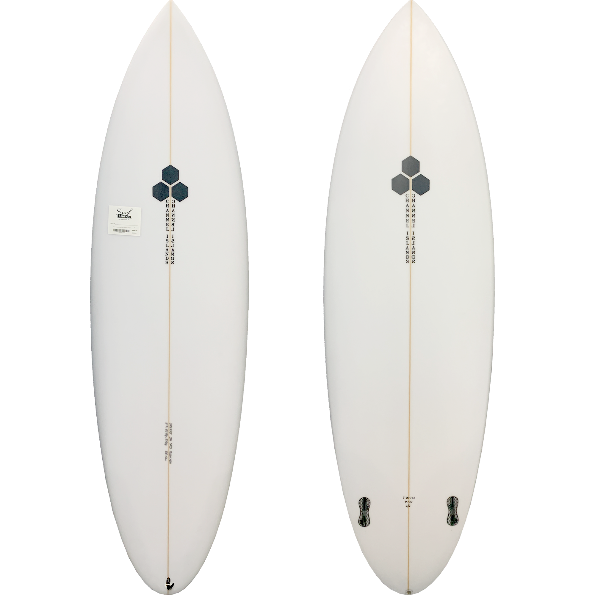 Channel Islands CI Twin Pin Surfboard - FCS II