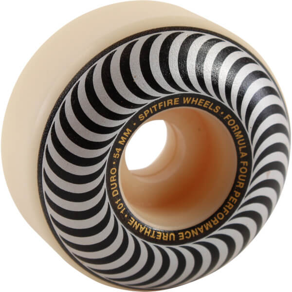 Spitfire Formula Four Classic Swirl 101a 54mm Skateboard Wheels  - Silver