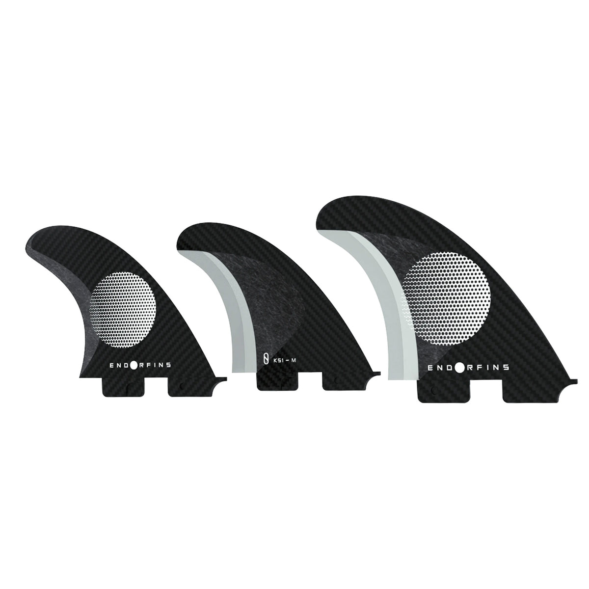 Endorfins Slater KS1 FCS II Tri Surfboard Fins - Medium/Black