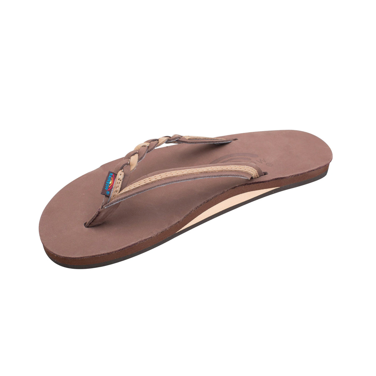 Rainbow Flirty Braidy Women's Sandals - Expresso/Sierra Brown