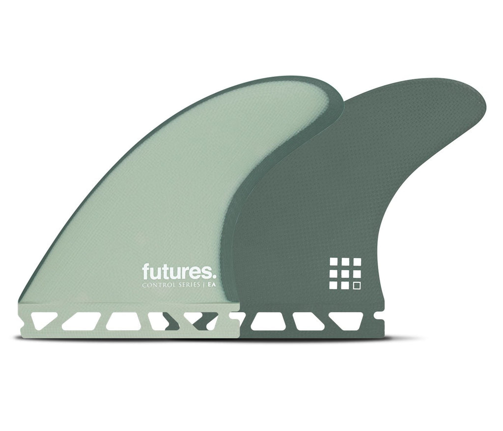 Futures EA Control Series Tri Surfboard Fins - Medium/Green - Surf