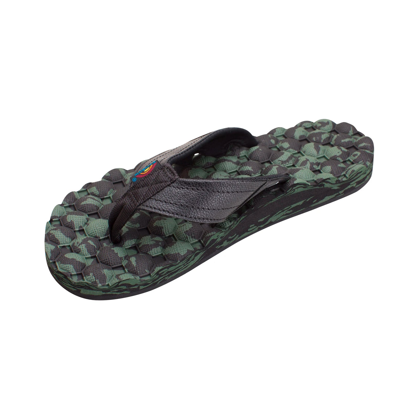 Rainbow Holoholo Gerry Lopez Signature Men's Sandals - Black/Green Camo