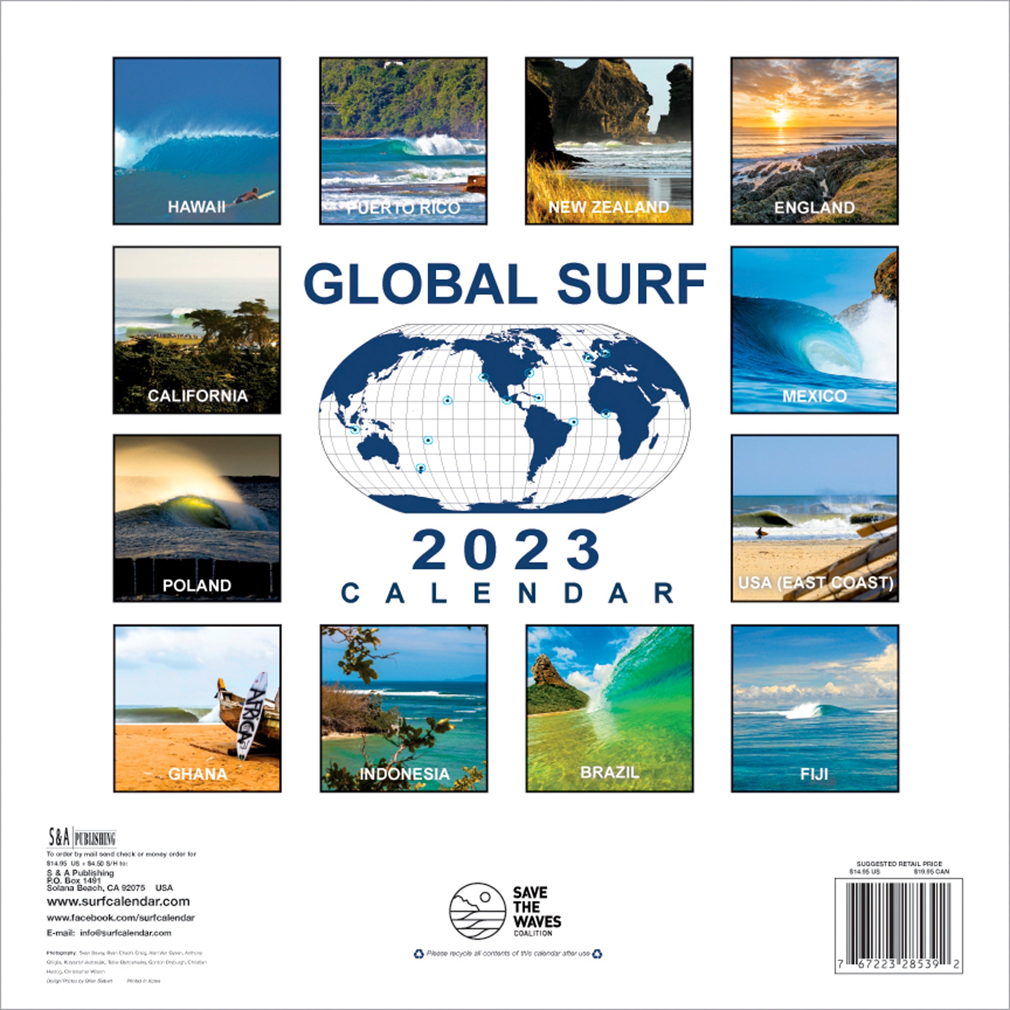 2023 Global Surf Calendar