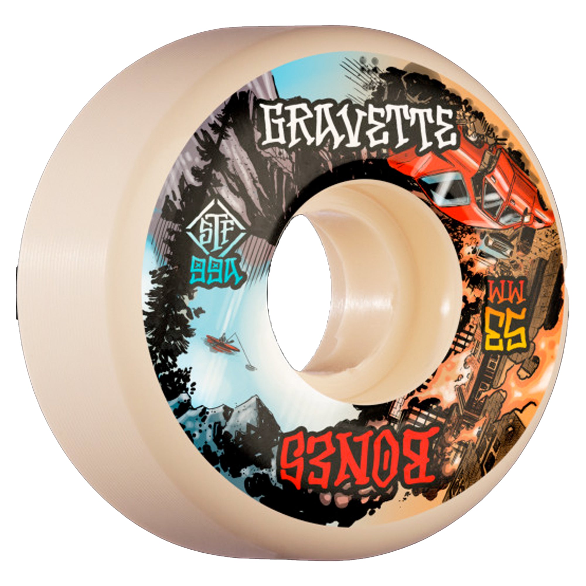 Bones Gravette Heaven & Hell V2 Locks Street Tech 99a 52mm Wheels