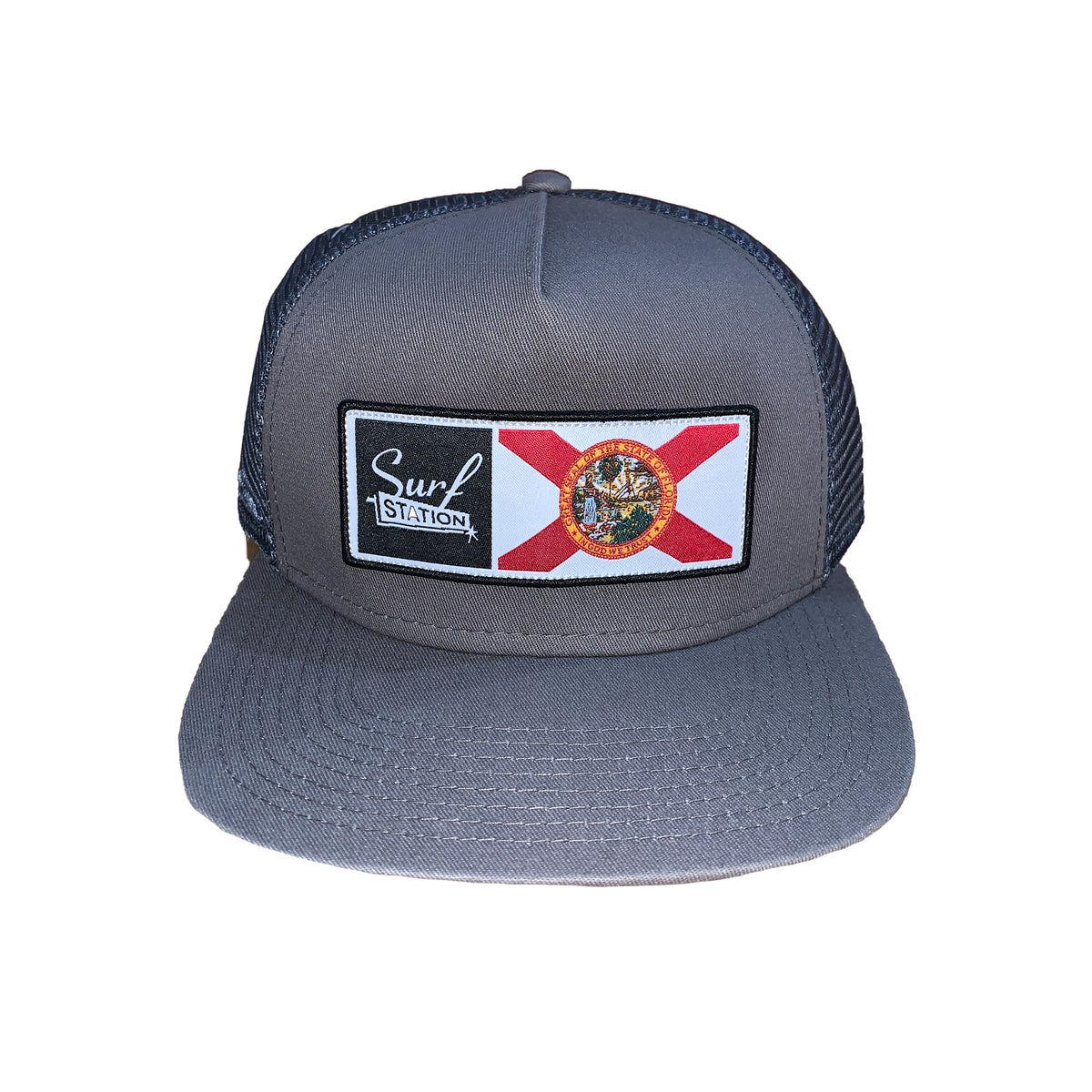 Surf Station X Florida Men's Trucker Hat - Charcoal