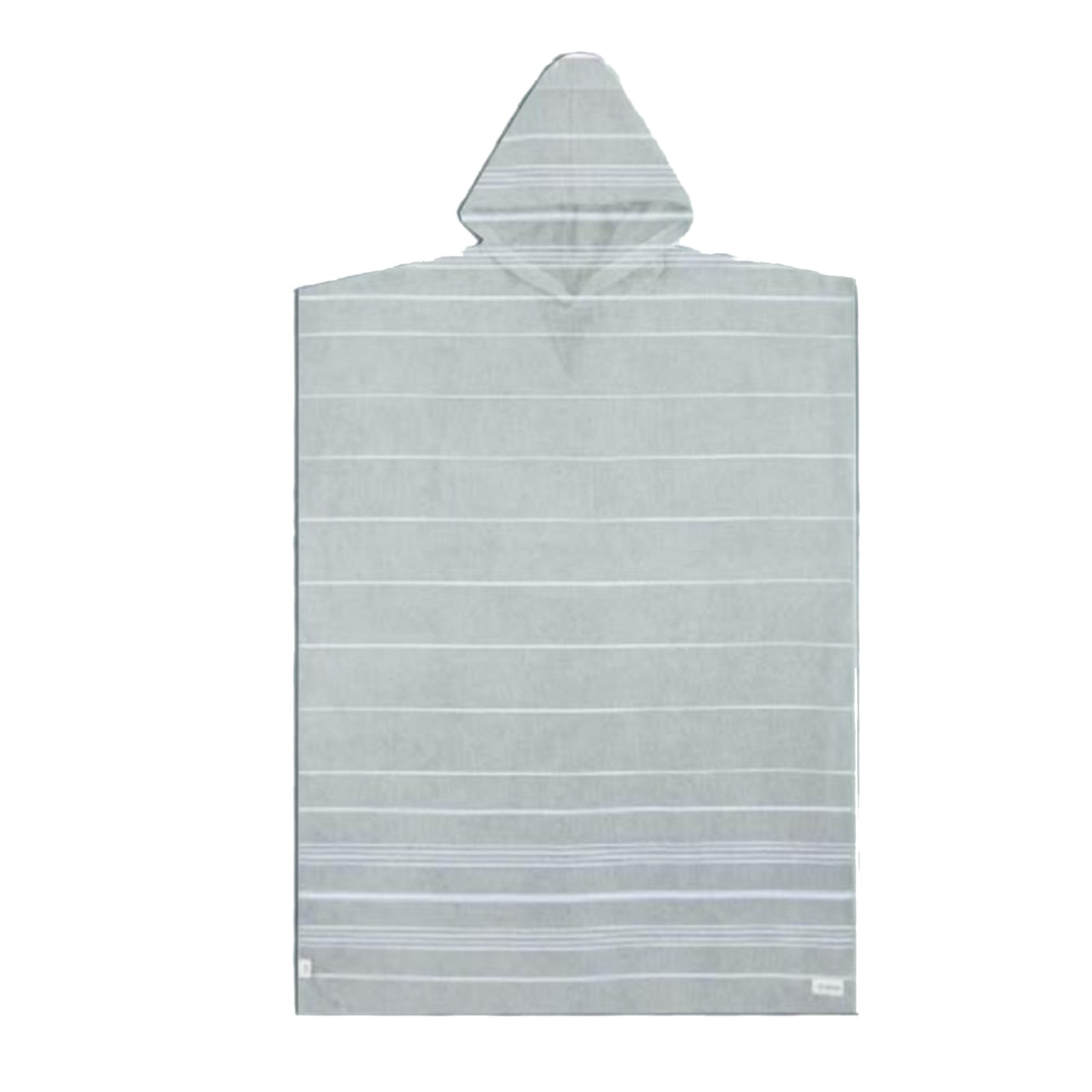 Sand Cloud Classic Stripe Hooded Poncho - Grey