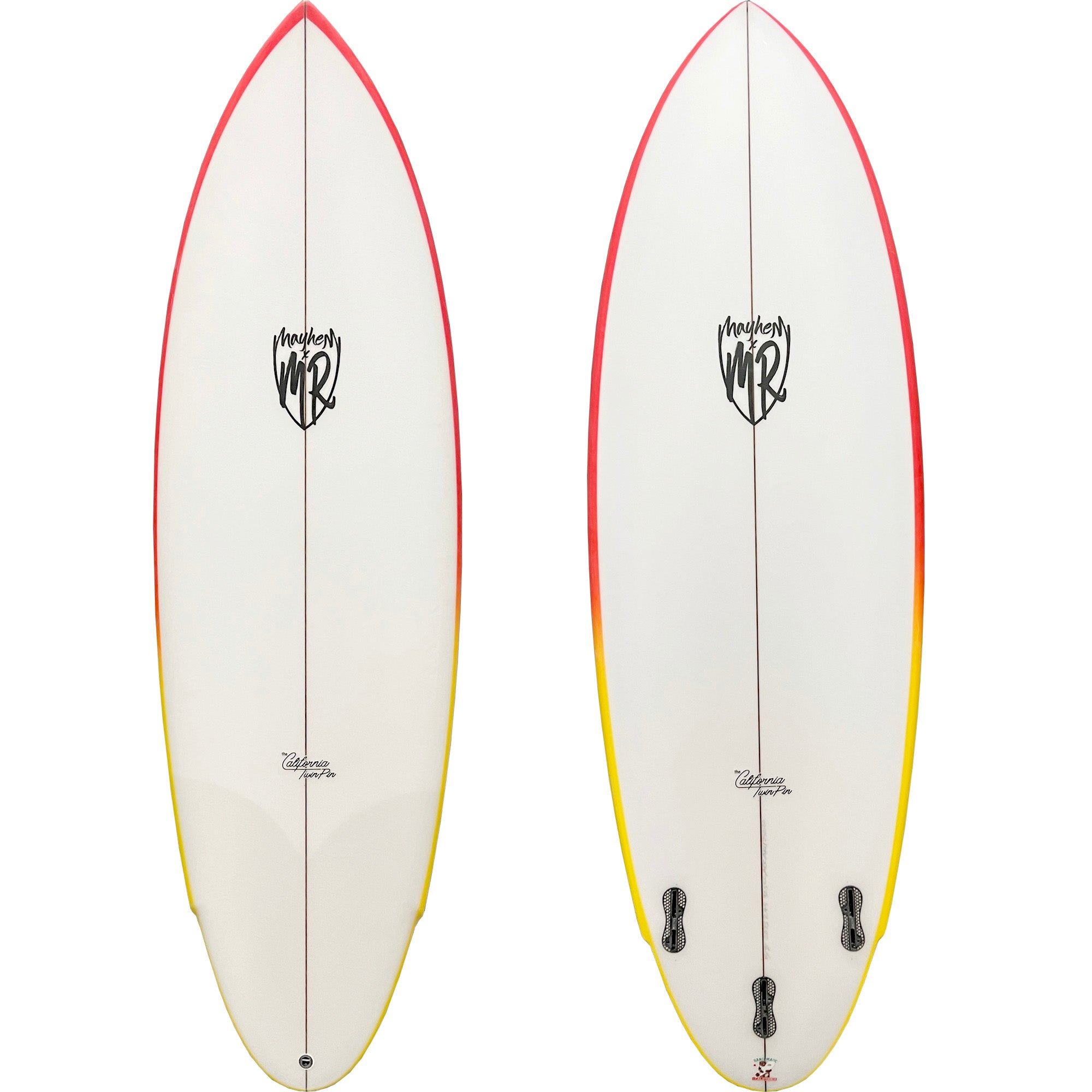 Lost MR California Twin Pin Surfboard - FCS II