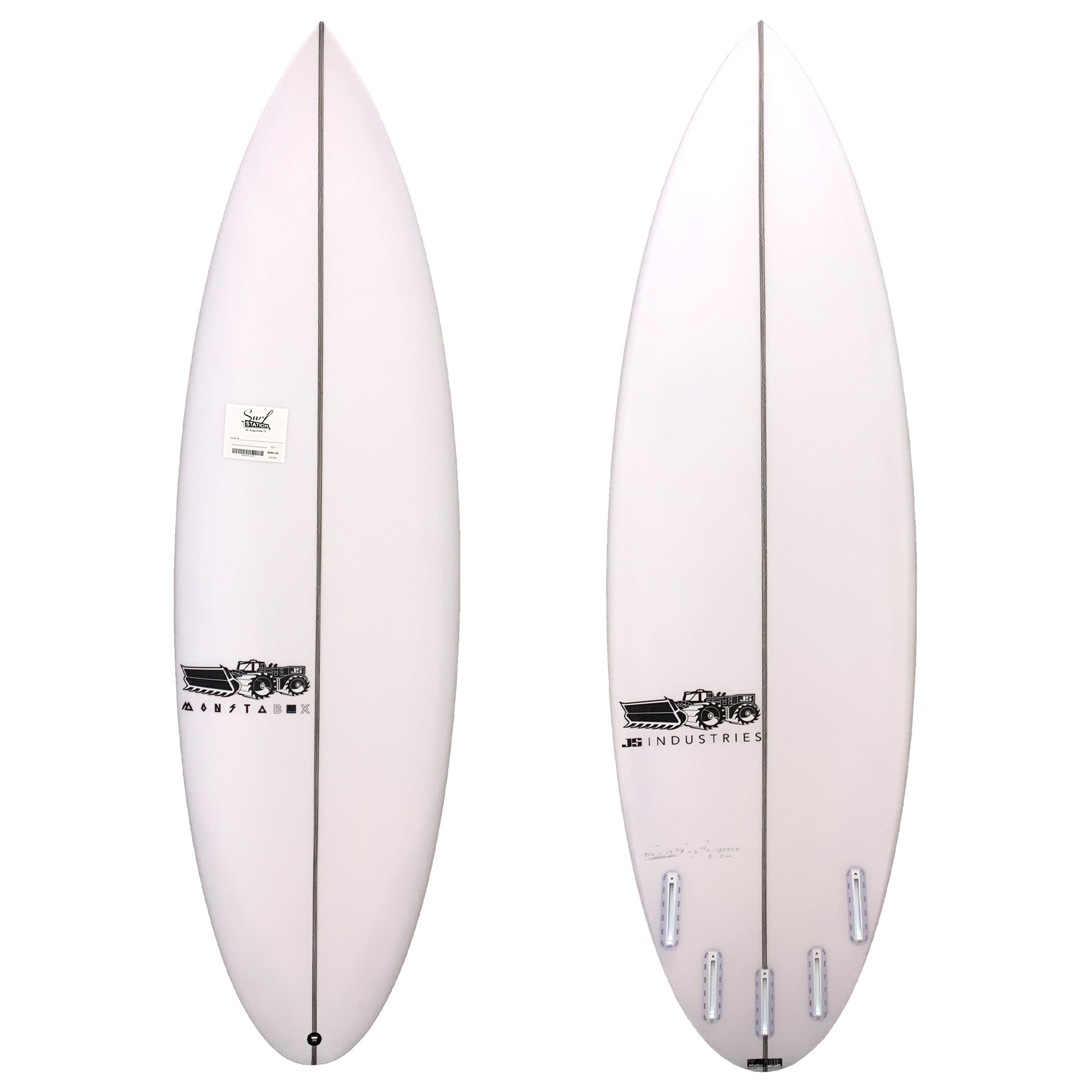 JS Monsta Box 2020 Round Tail Easy Rider Surfboard - Futures