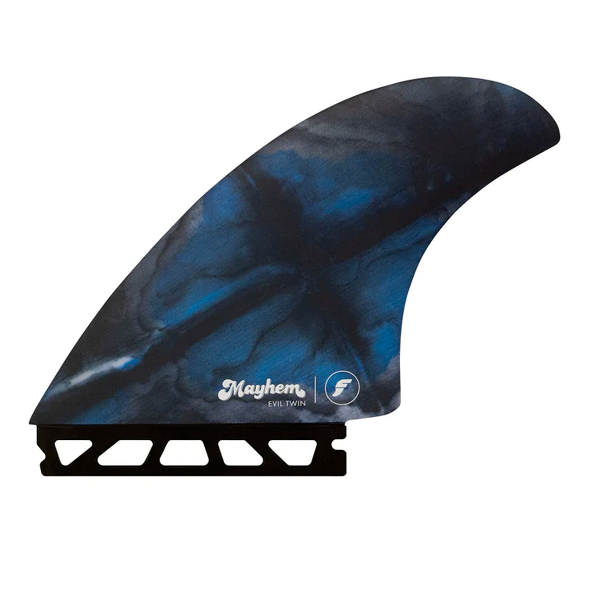 Futures X Mayhem Evil Twin 2+1 Surfboard Fins - Large/Blue - Surf