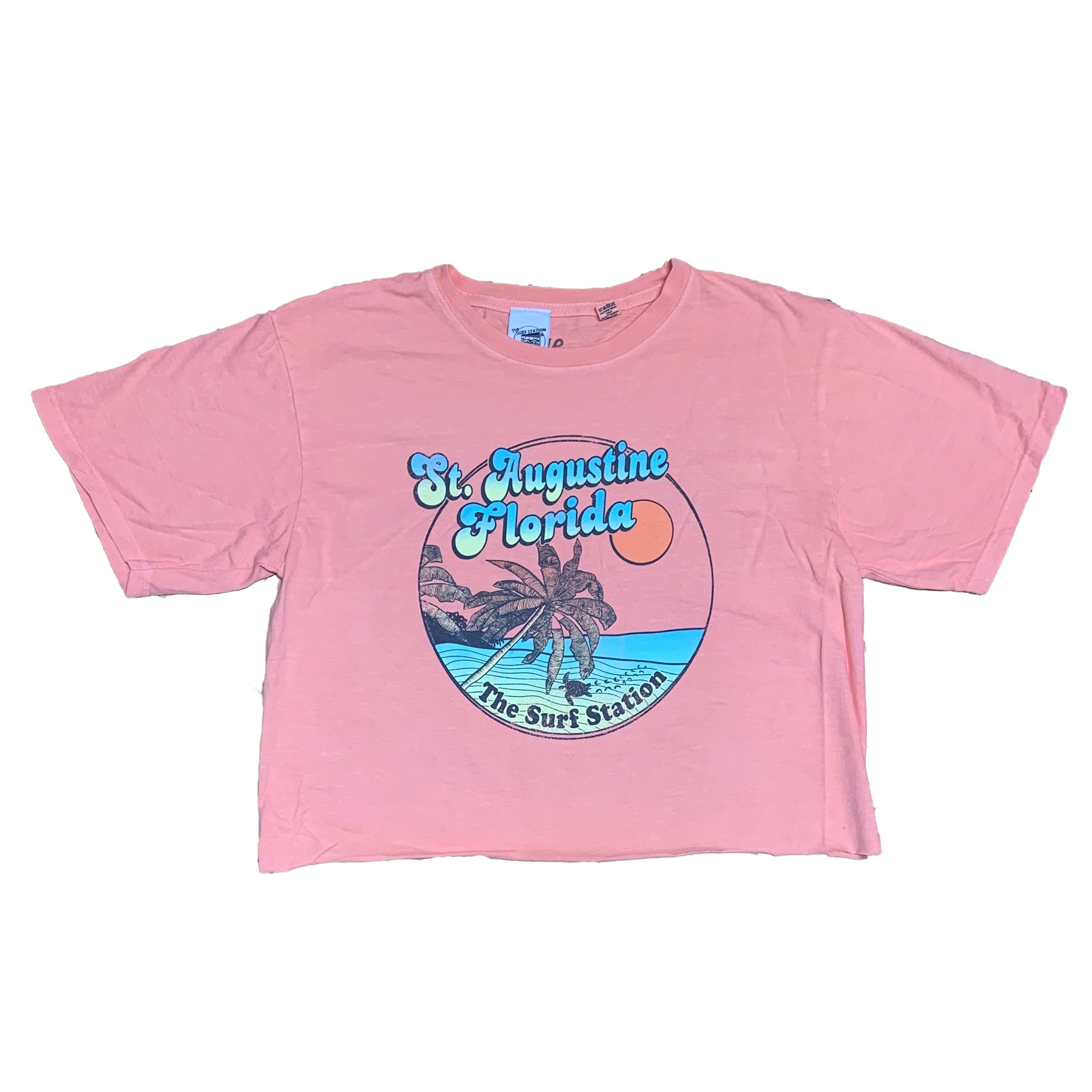 Surf Station Beach Women's Cropped S/S T-Shirt
