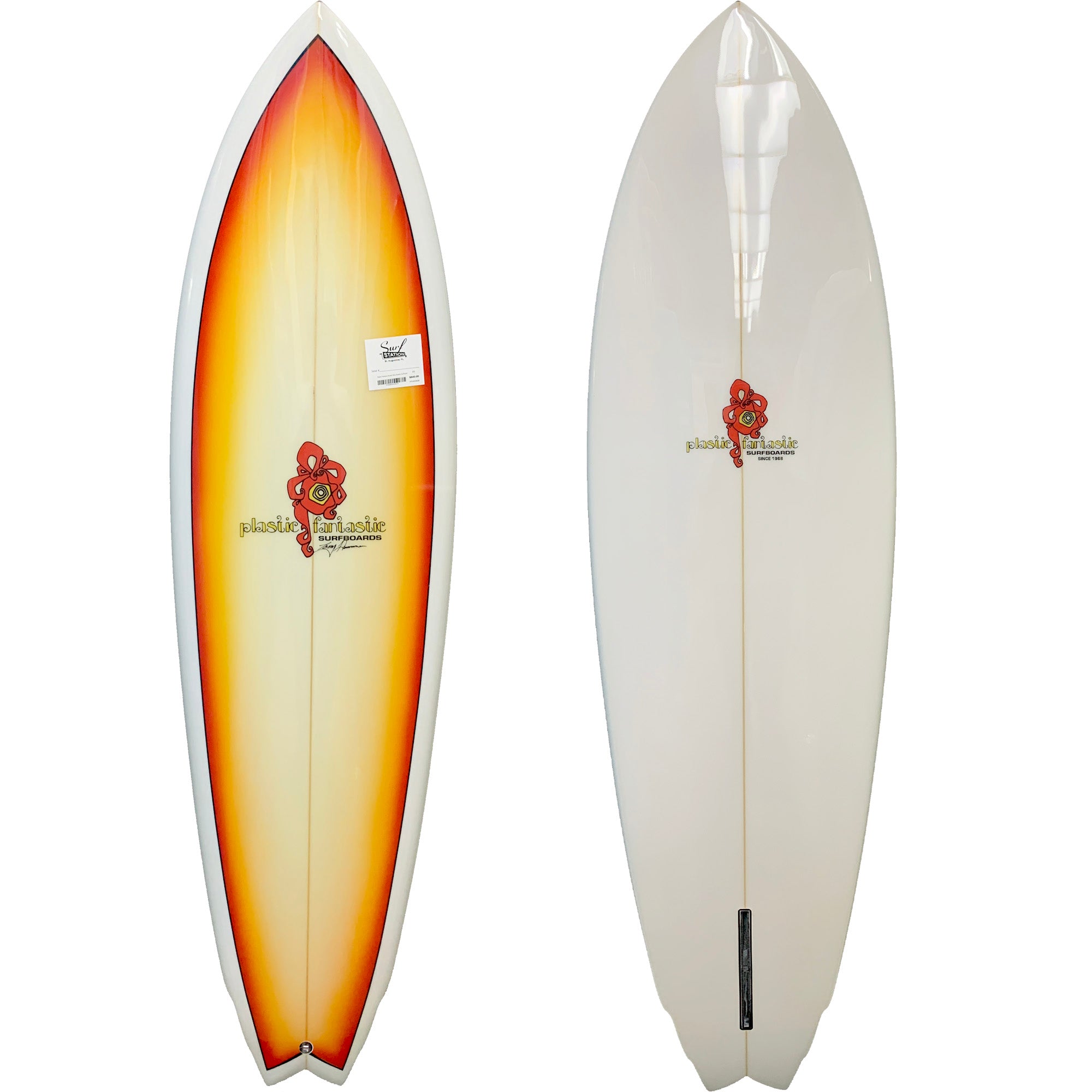 Plastic Fantastic Double Wing Swallow Surfboard