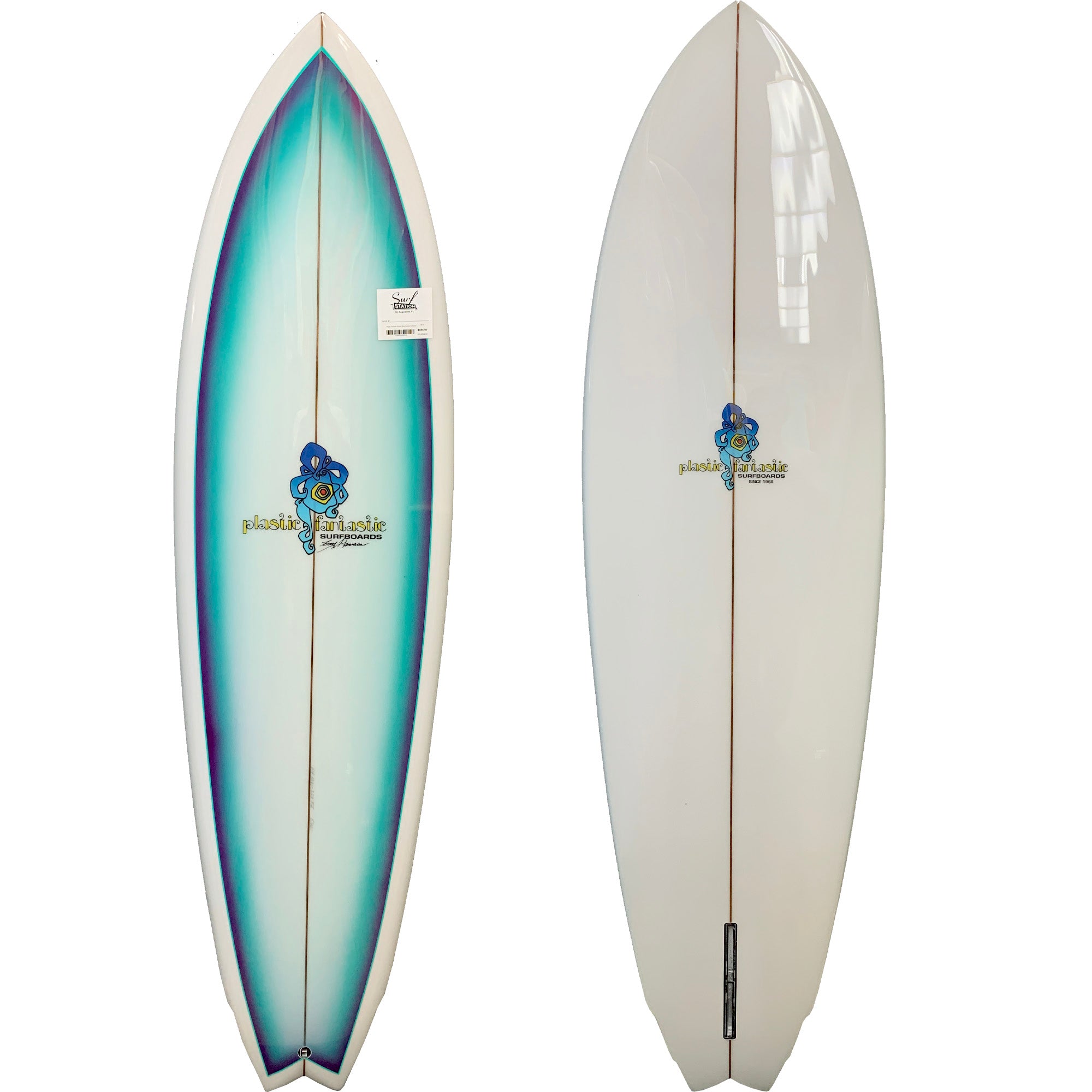 Plastic Fantastic Double Wing Swallow Surfboard