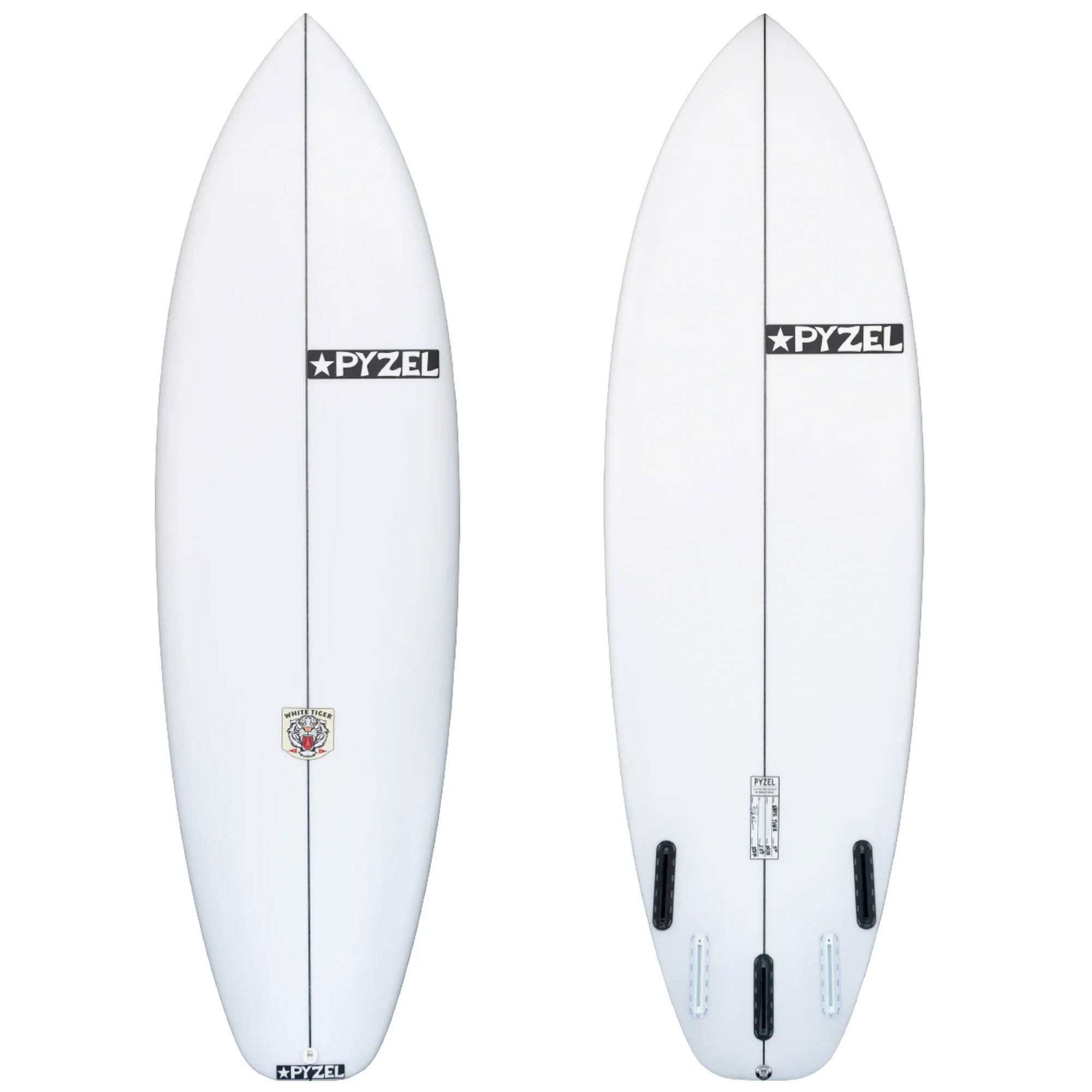 Pyzel White Tiger Surfboard - Futures