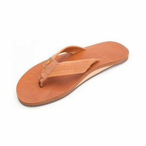 Rainbow Single Thick Classic Leather Women's Sandals