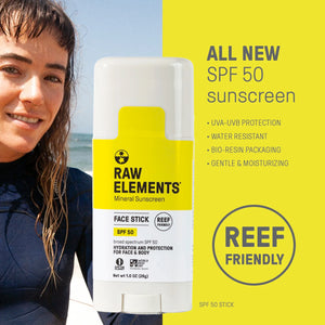 Raw Elements SPF 50 Face Stick Sunscreen