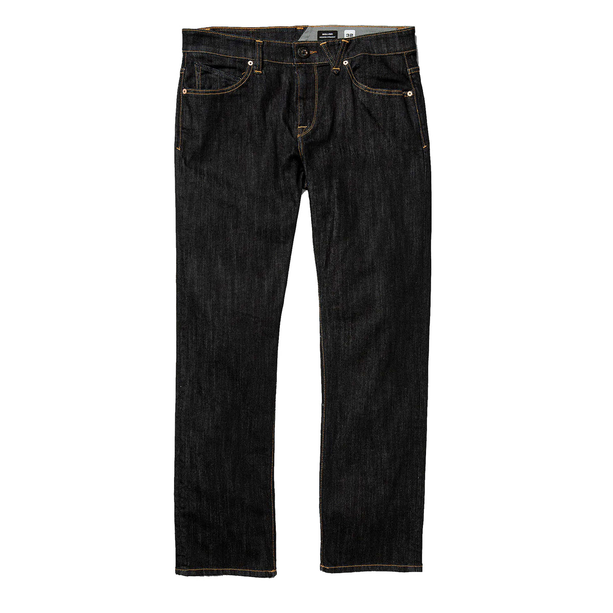 Volcom Solver Modern Fit 30" Men's Jeans - Rinsed Black