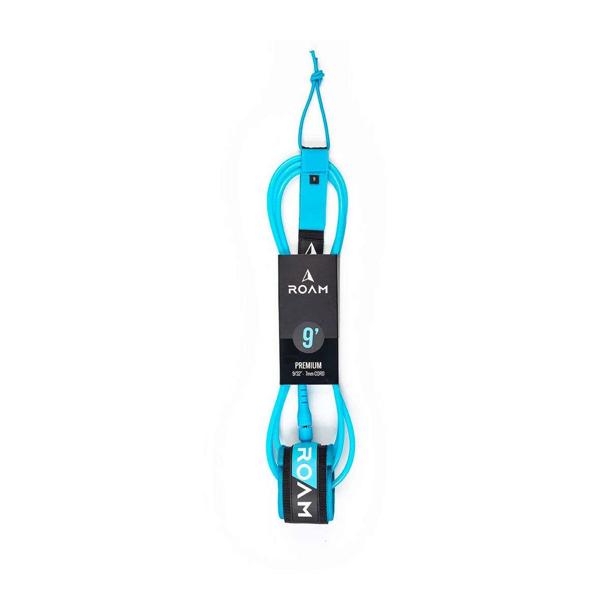 Roam Premium Longboard Ankle Surfboard Leash - 9'/Blue