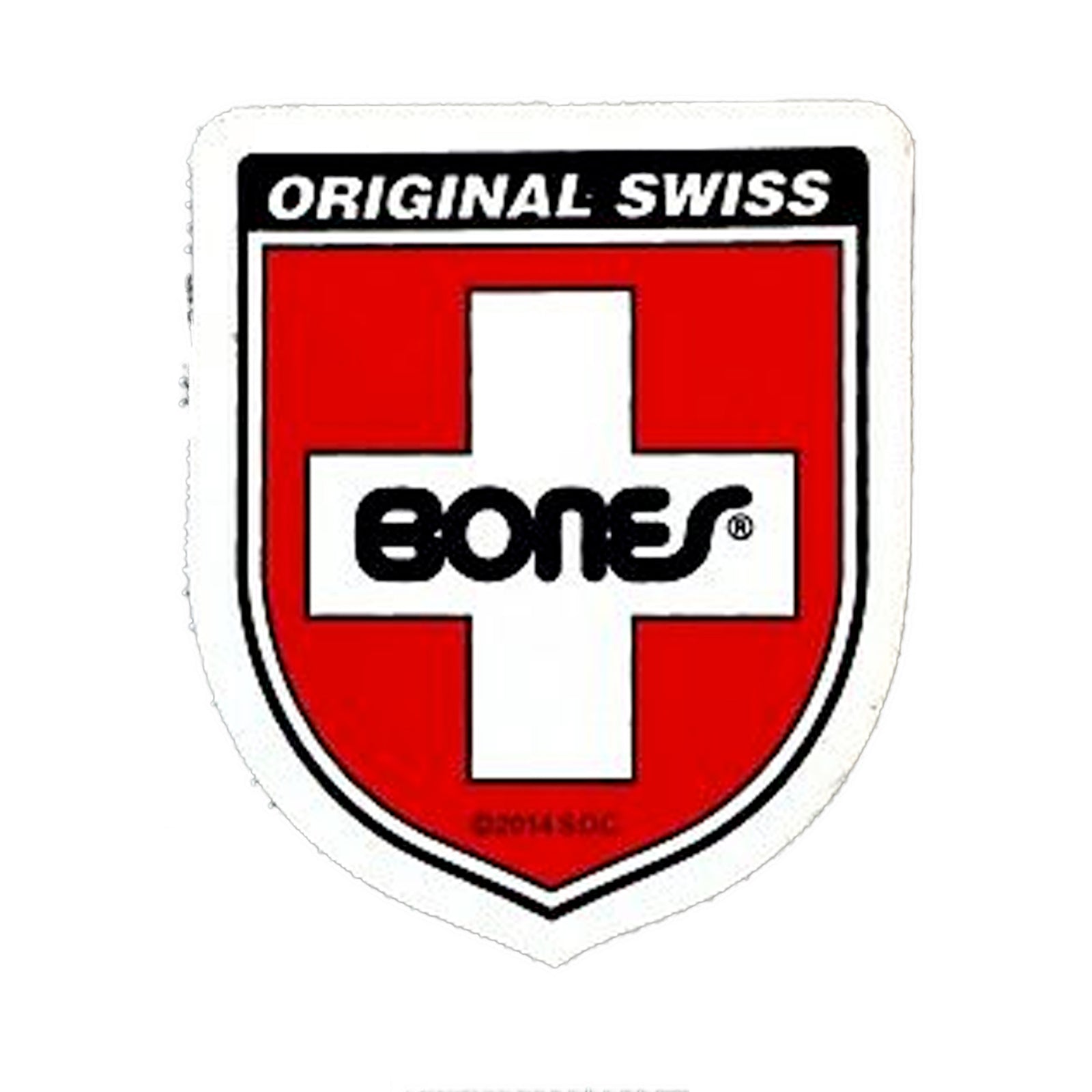 Bones Swiss Shield Small Decal
