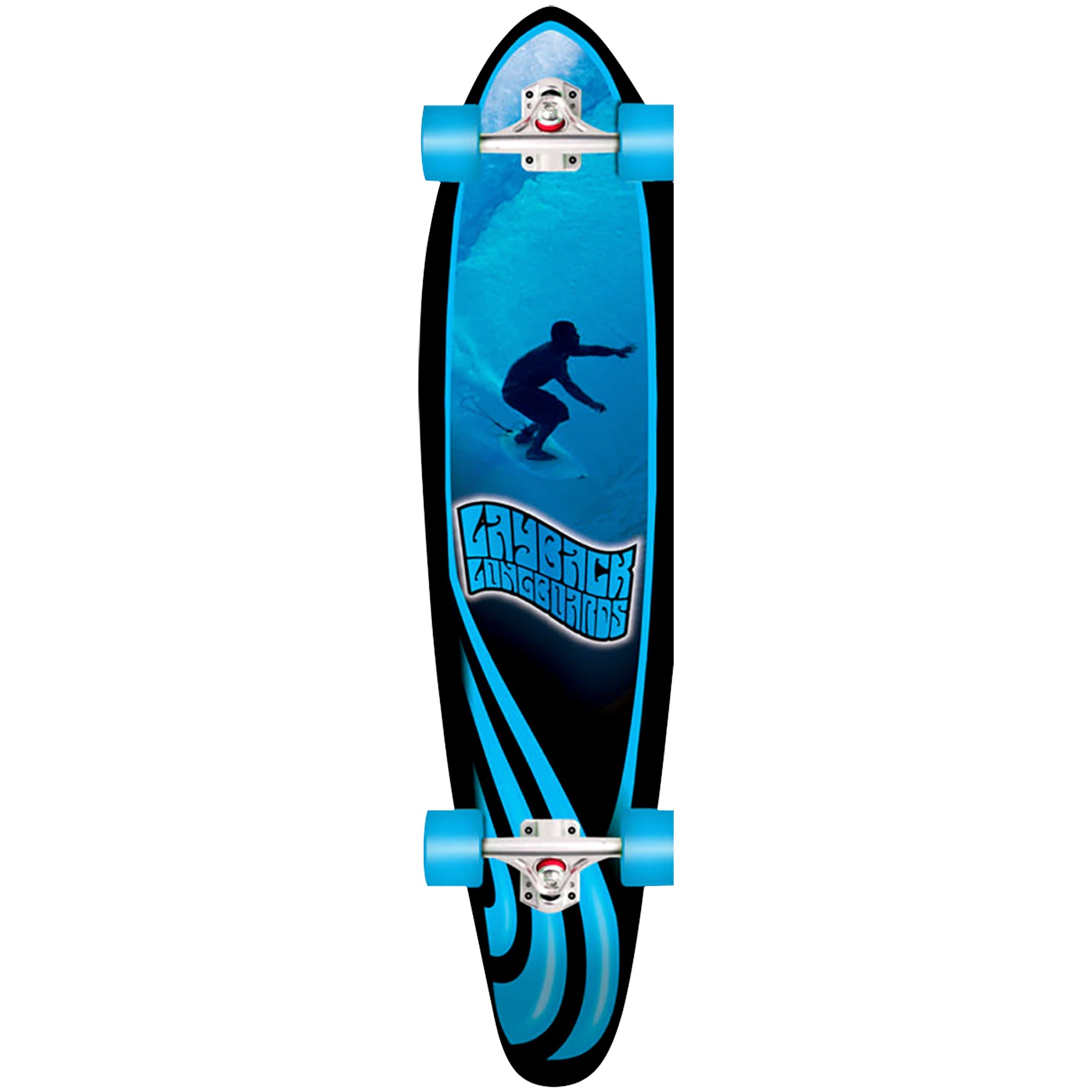 Layback Slotted Complete Longboard Skateboard