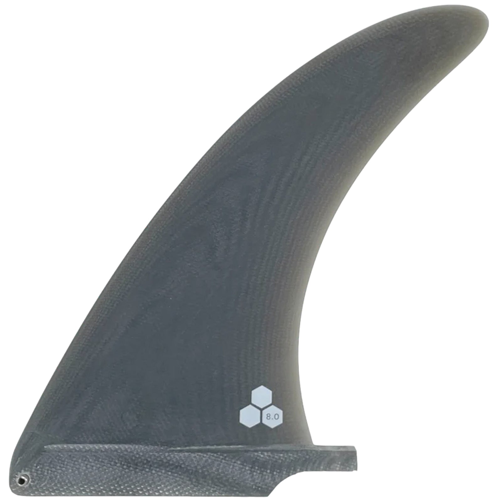 True Ames x Channel Islands Spicy Longboard Fin - 8"/Smoke