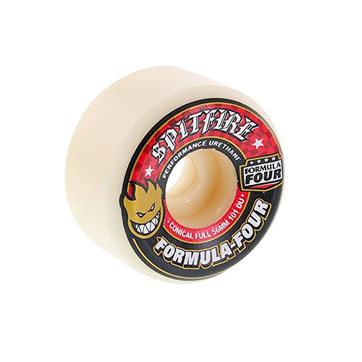 Spitfire F4 Conical Full 52mm 101a Skateboard Wheels - Natural/Red