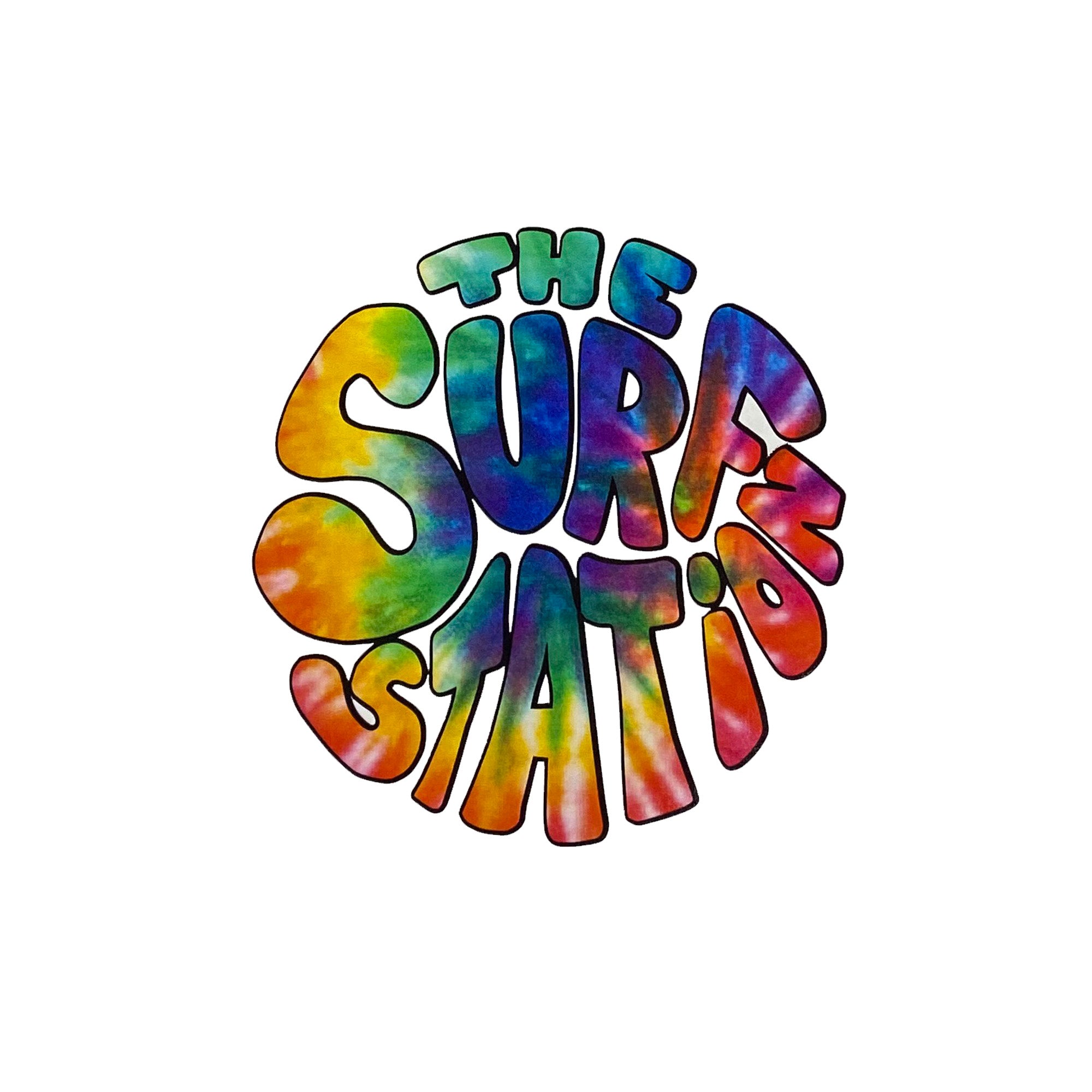 Surf Station Hippie Dye Cut Sticker