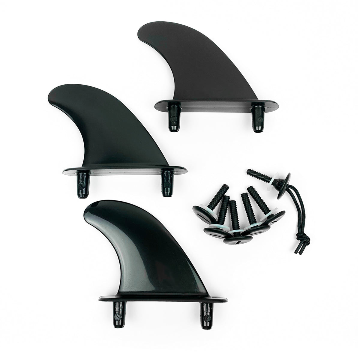 Storm Blade Standard Bolt Through Soft Surfboard Fins - 4.5"/Black