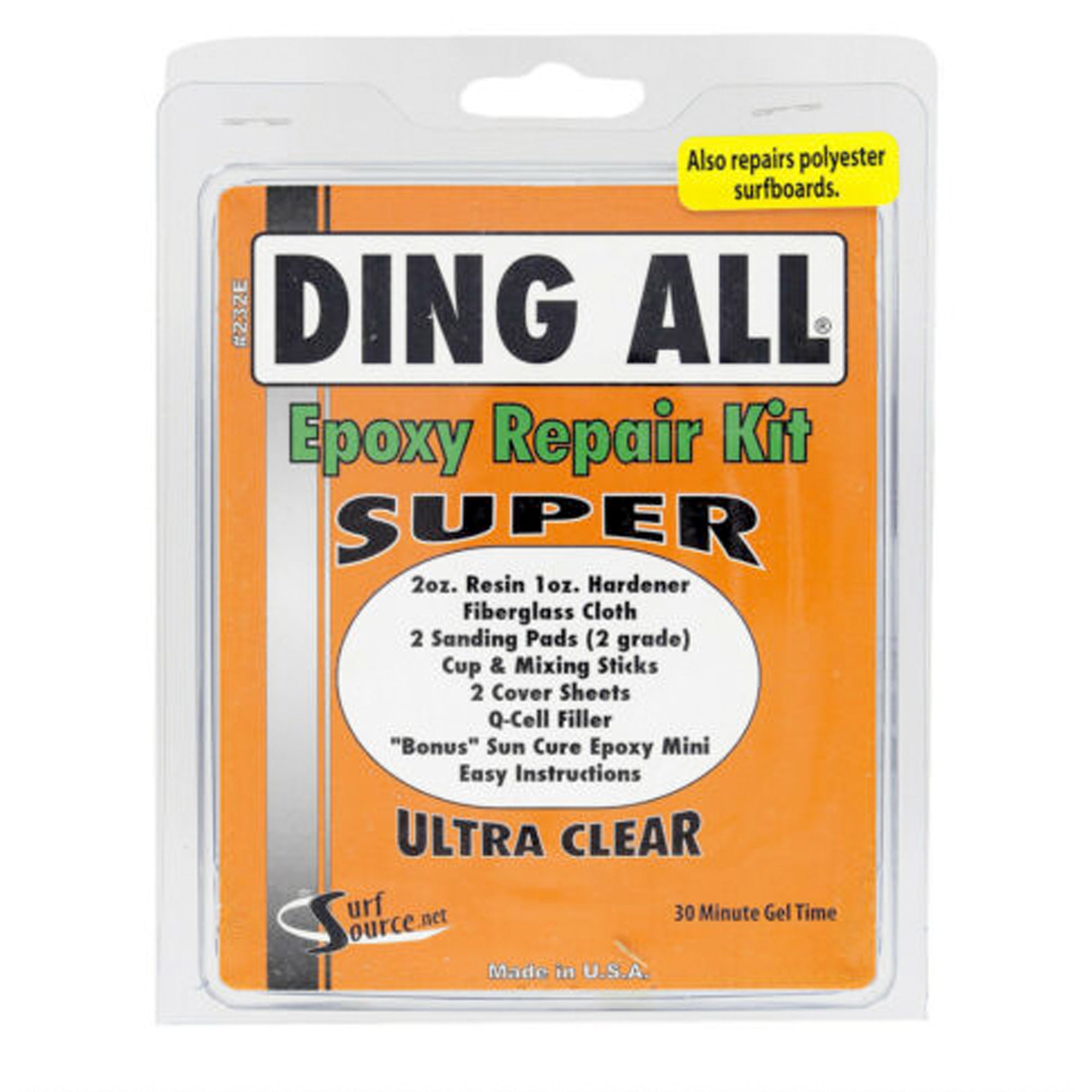 Ding All Ultra Clear Super Epoxy Repair Kit