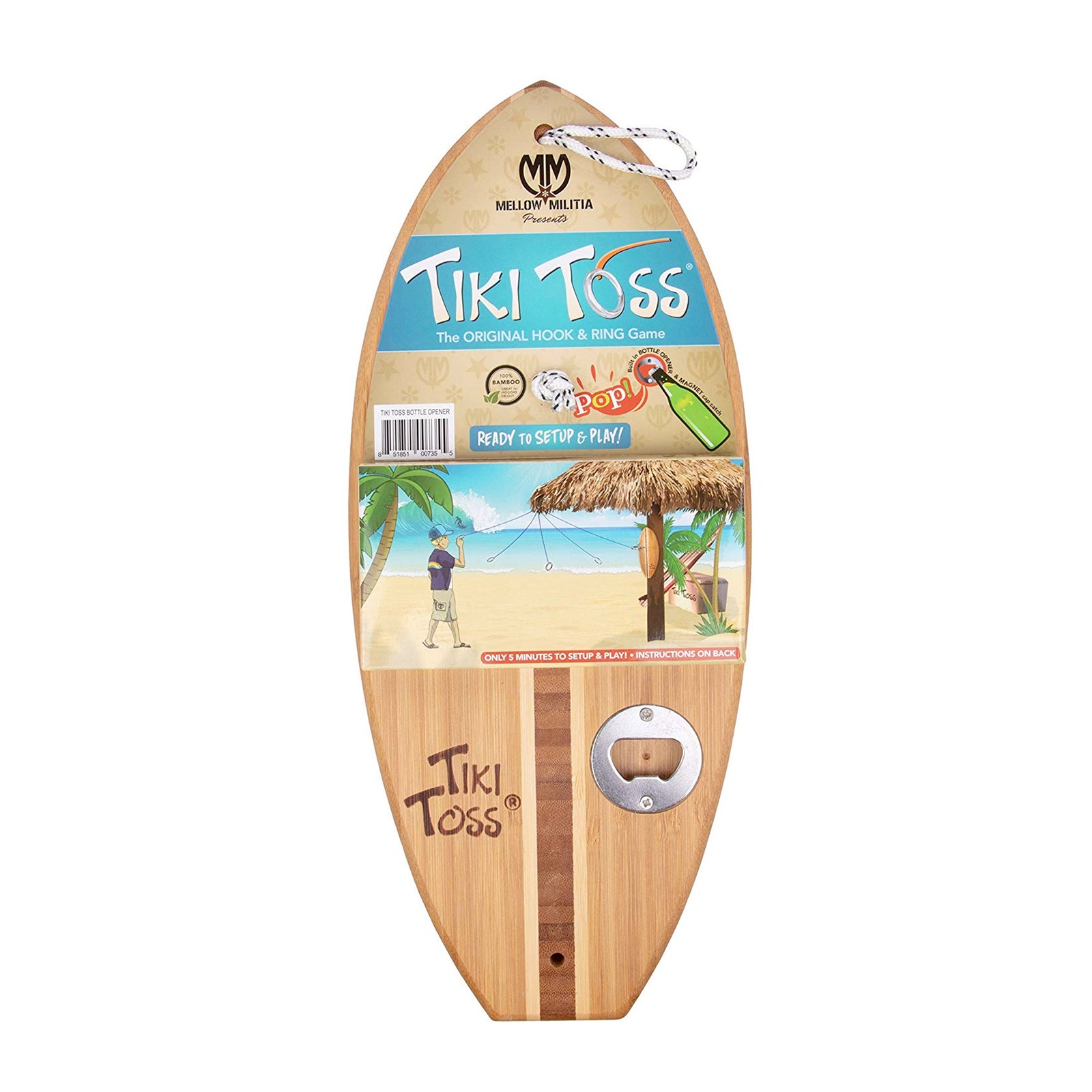 Tiki Ring Toss Game Bottle Opener